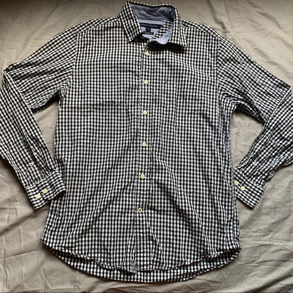 🖤Tommy Hilfiger Classic Plaid Long Sleeve🖤 - Picture 2 of 3